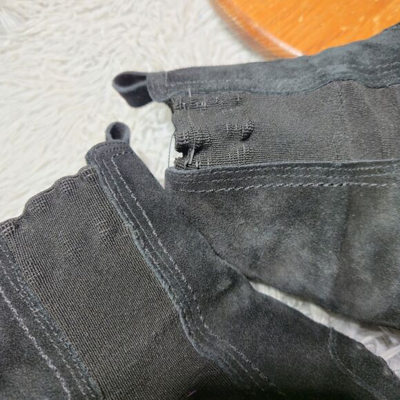 Andre Assous Odalys Womens Size 39M Black Suede Fur Lined Pull On Short Boots - Picture 6 of 12